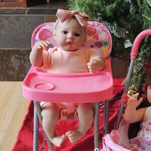 🆕18inch Realistic Full Vinyl Body Newborn Baby Dolls Girl Doll With Accessories